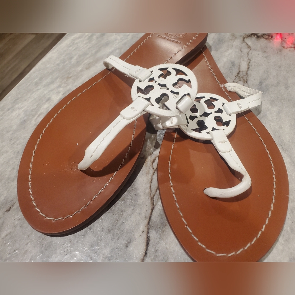 Tory Burch White Sandals